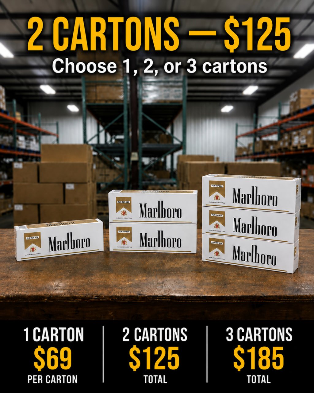 [Limited-Time Offer!] Marlboro White, 2-Cartons